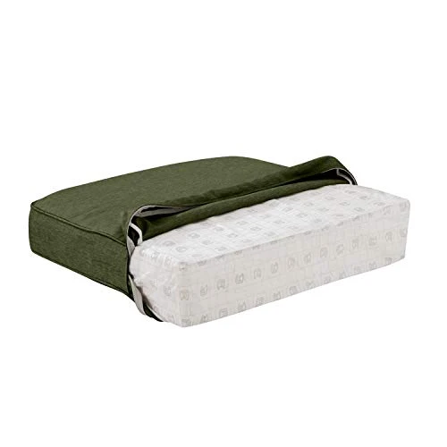 Classic Accessories Montlake Water-Resistant 59 x 18 x 3 Inch Outdoor Bench/Settee Cushion, Patio Furniture Swing Cushion, Heather Fern Green, Patio Loveseat Cushion