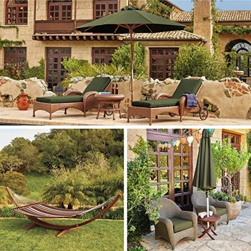 Classic Accessories Montlake Water-Resistant 59 x 18 x 3 Inch Outdoor Bench/Settee Cushion, Patio Furniture Swing Cushion, Heather Fern Green, Patio Loveseat Cushion
