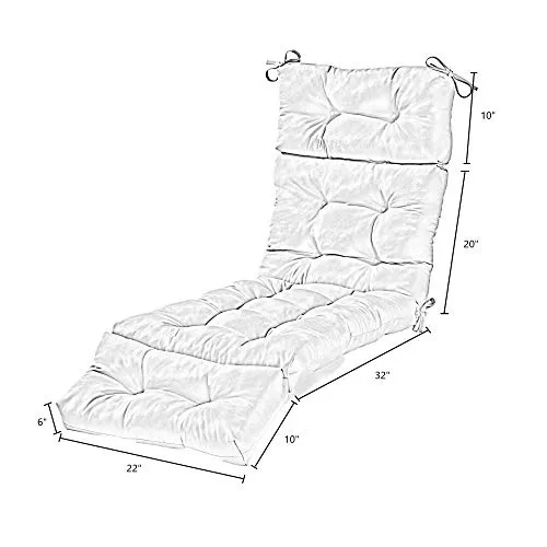Greendale Home Fashions Indoor/Outdoor Chaise Lounger Cushion, 72-Inch, Marlow