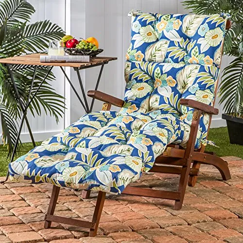 Greendale Home Fashions Indoor/Outdoor Chaise Lounger Cushion, 72-Inch, Marlow