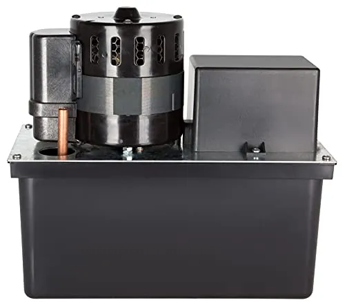 Little Giant VCL-45ULS 115 Volt, 1/5 HP, 450 GPH, Automatic Condensate Removal Pump with 1-Gallon Tank and Safety Switch, 6-Ft. Cord, Black, 553240