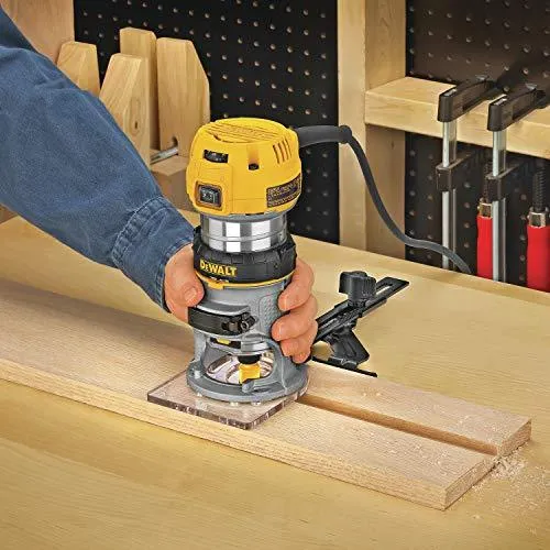 DEWALT Router, Fixed Base, Variable Speed, 1-1/4-HP Max Torque (DWP611)