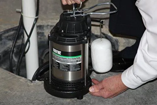 WAYNE CDU980E 3/4 HP Submersible Cast Iron and Stainless Steel Sump Pump With Integrated Vertical Float Switch