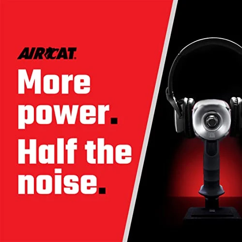 AIRCAT 1200-K 1/2-Inch Nitrocat Kevlar and Composite Twin Clutch Impact Wrench 1295 ft-lbs