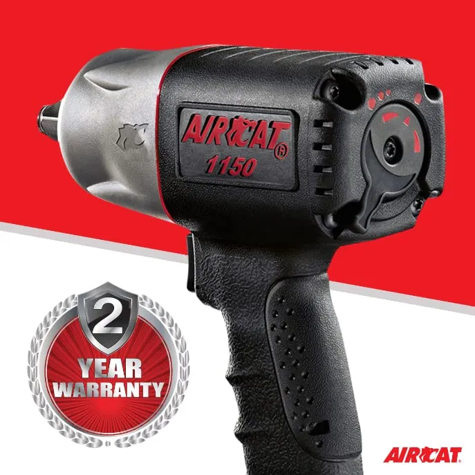 AIRCAT 1150 1/2-Inch Drive "Killer Torque" Composite Impact Wrench 1295 ft-lbs