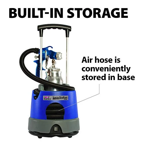 Earlex HV5500 HVLP Spray Station Paint Sprayer for Woodworking and Furniture Refinishing, 2-Stage Turbine, HVLP Spray Gun, Spray Gun, HVLP Turbine Sprayer