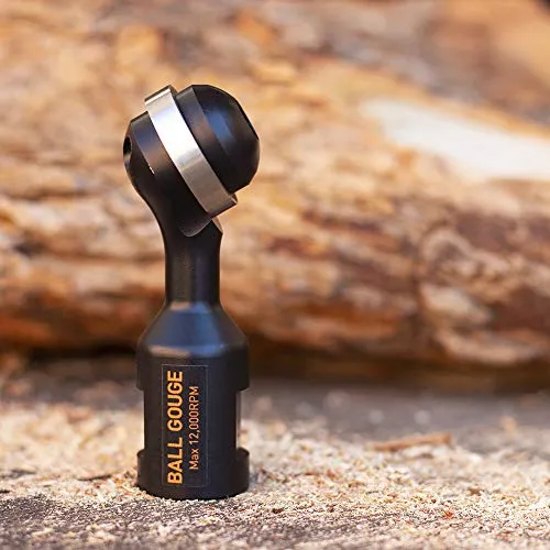 ARBORTECH Ball Gouge | Ø 30 mm Spherical Shaped Wood Gouge Power Carving Attachment for Angle Grinder | BAL.FG.2000