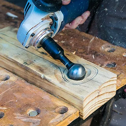 ARBORTECH Ball Gouge | Ø 30 mm Spherical Shaped Wood Gouge Power Carving Attachment for Angle Grinder | BAL.FG.2000