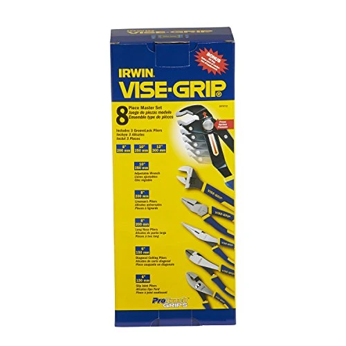 IRWIN VISE-GRIP GrooveLock Pliers Set, 8-Piece (2078712)