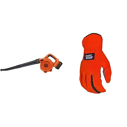 BLACK+DECKER 40V MAX Cordless Sweeper with Easy-Fit All Purpose Glove (LSW36 & BD505L)