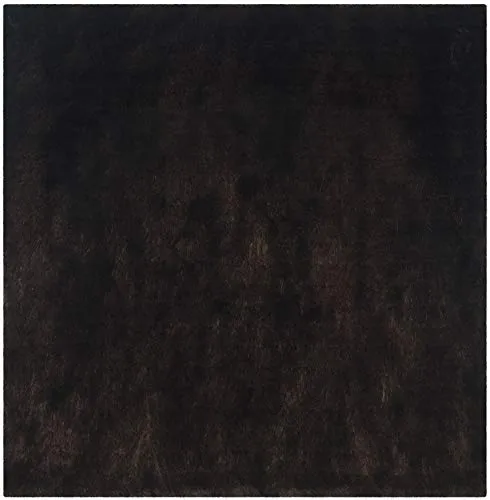 Safavieh Paris Shag Collection SG511 Handmade Silken Glam 2.5-inch Thick Area Rug, 5' x 5' Square, Chocolate