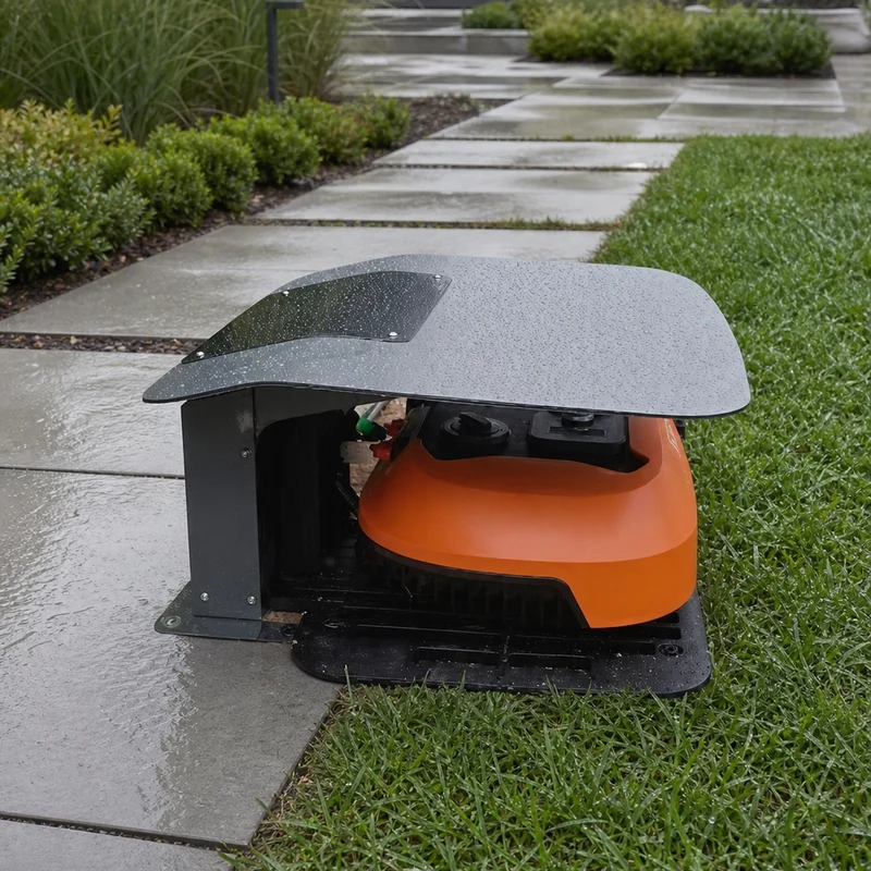 Abri robot tondeuse Side