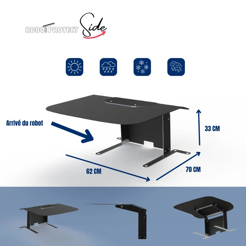 Abri robot tondeuse Side