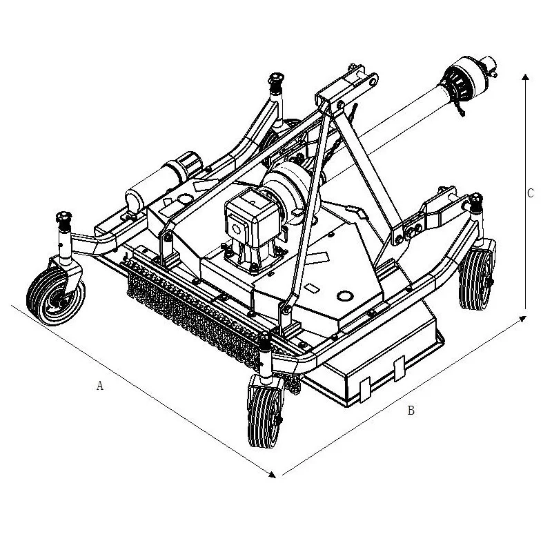 Tondeuse éjection arrière MATENG FM pour PDF tracteur