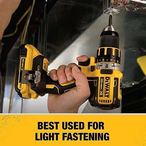 DEWALT 20V MAX Battery, Compact 2.0Ah Double Pack (DCB203-2), Yellow