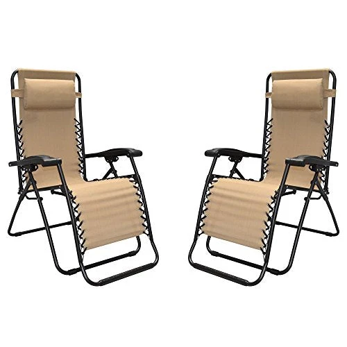 Caravan Sports Infinity Zero Gravity Chair - 2 Pack, Beige