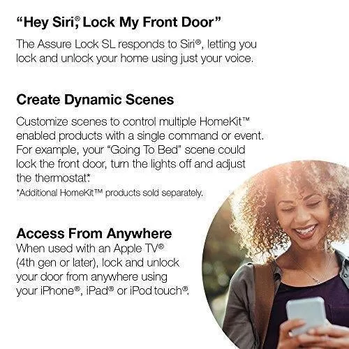 Yale Assure Lock SL - Key Free Smart Lock with Touchscreen Keypad - Works with Apple HomeKit and Siri, Oil Rubbed Bronze