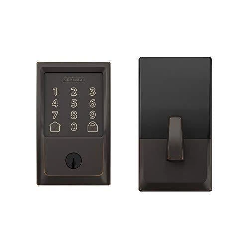 Schlage BE489WB CEN 716 Encode Deadbolt Smart Lock | WiFi Touchscreen Keypad, Aged Bronze