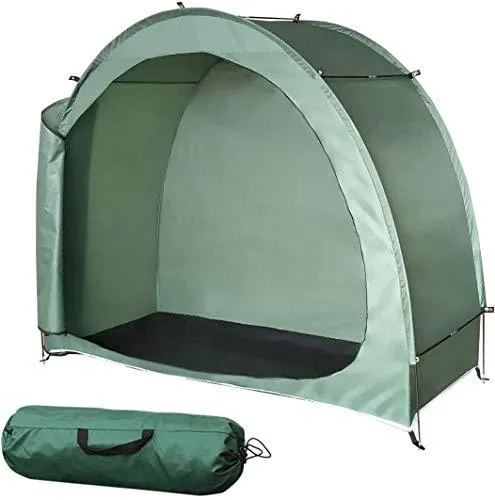 H&ZT Bike Cover Storage Tent Tricycle Cover Storage Shed Tent Durable Polyester Waterproof Anti-Dust Portable Foldable Bike Tent (78 x 63 x 33 inches)