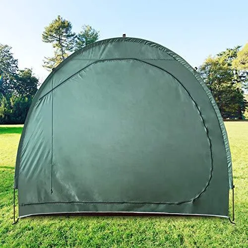 H&ZT Bike Cover Storage Tent Tricycle Cover Storage Shed Tent Durable Polyester Waterproof Anti-Dust Portable Foldable Bike Tent (78 x 63 x 33 inches)
