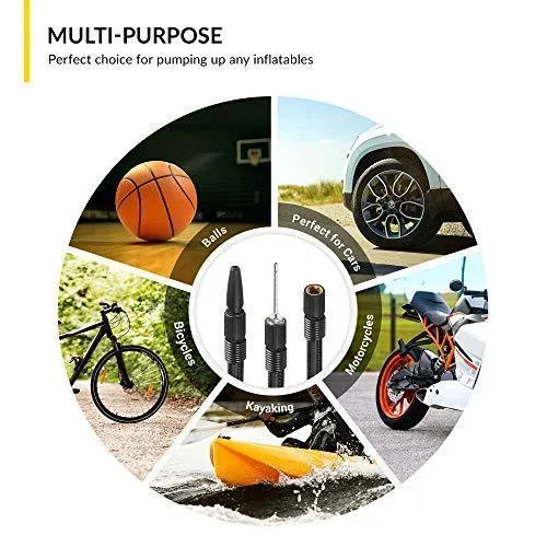 Kensun AC/DC Digital Tire Inflator for Car 12V DC and Home 110V AC Rapid Performance Portable Air Compressor Pump for Car, Bicycle, Motorcycle, Basketball and Others