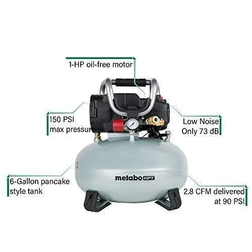 Metabo HPT Pancake Air Compressor, 6 Gallon (EC710S)