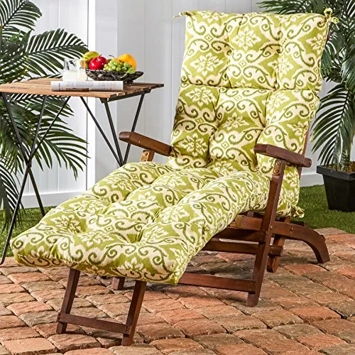 Greendale Home Fashions Indoor/Outdoor Chaise Lounger Cushion, 72-Inch, Shoreham