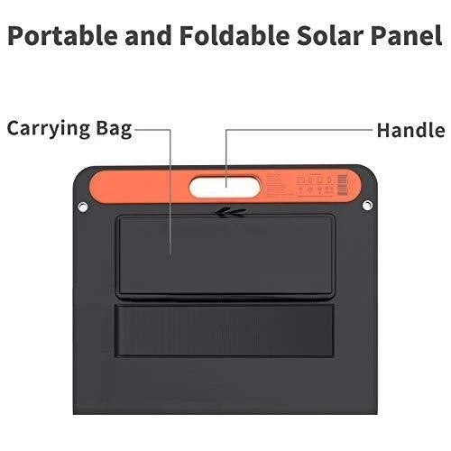 Jackery SolarSaga 60W Solar Panel for Explorer 160/240/500 as Portable Solar Generator, Portable Foldable Solar Charger for Summer Camping Van RV(Can't Charge Explorer 440/ PowerPro)
