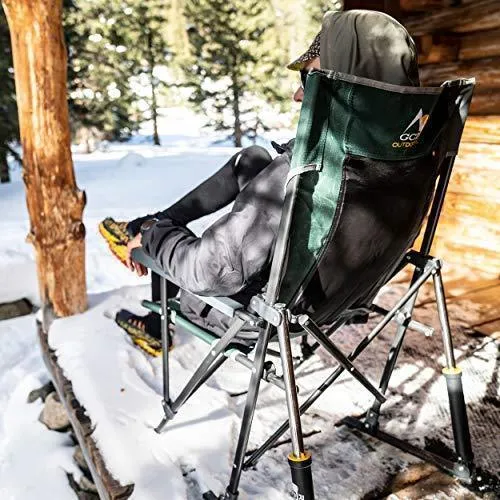 GCI Outdoor RoadTrip Rocker Outdoor Rocking Chair, Hunter