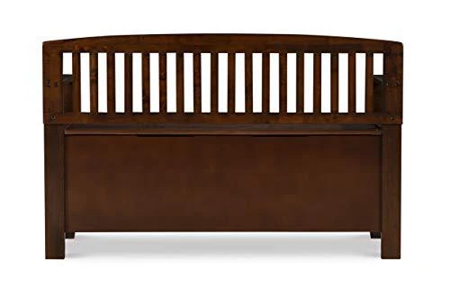 Linon Home Dcor Linon Home Decor Cynthia Storage Bench, 50"w x 17.25"d x 32"h, Walnut