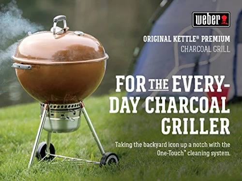 Weber Original Kettle Premium Charcoal Grill, 22-Inch, Copper
