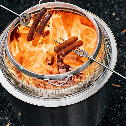 Solo Stove Stainless Steel Bonfire Pit Spark Screen with guilds Shield Protector Mesh Protective Spark Screen for Backyard and Outdoor fire pits Stops Hot Embers