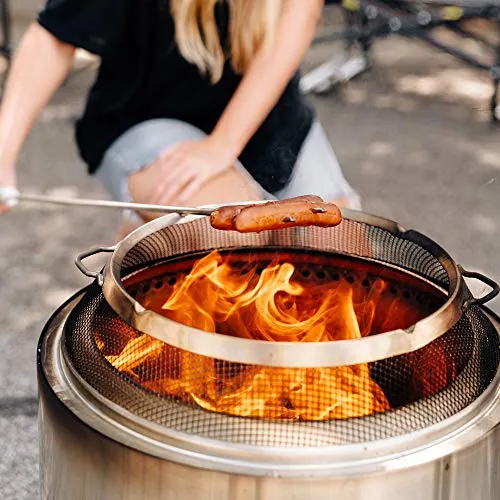 Solo Stove Stainless Steel Bonfire Pit Spark Screen with guilds Shield Protector Mesh Protective Spark Screen for Backyard and Outdoor fire pits Stops Hot Embers