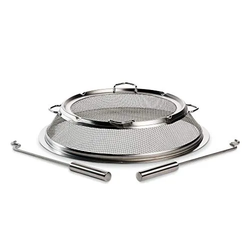 Solo Stove Stainless Steel Bonfire Pit Spark Screen with guilds Shield Protector Mesh Protective Spark Screen for Backyard and Outdoor fire pits Stops Hot Embers