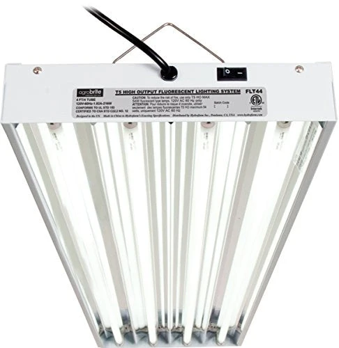 Hydrofarm FLT44 System 4' Fluorescent Grow Light, 4-Feet, White