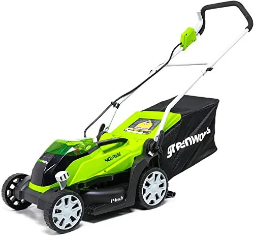 Greenworks 40V 14 inch Cordless Lawn Mower, Tool Only, MO40B00