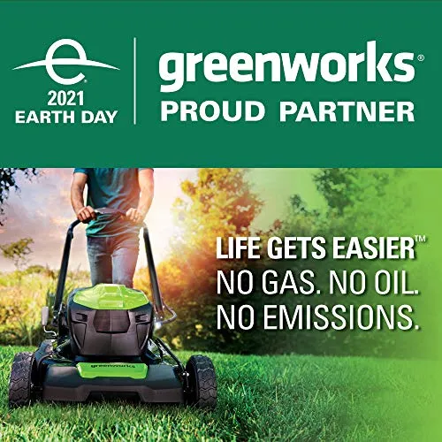 Greenworks 40V 14 inch Cordless Lawn Mower, Tool Only, MO40B00