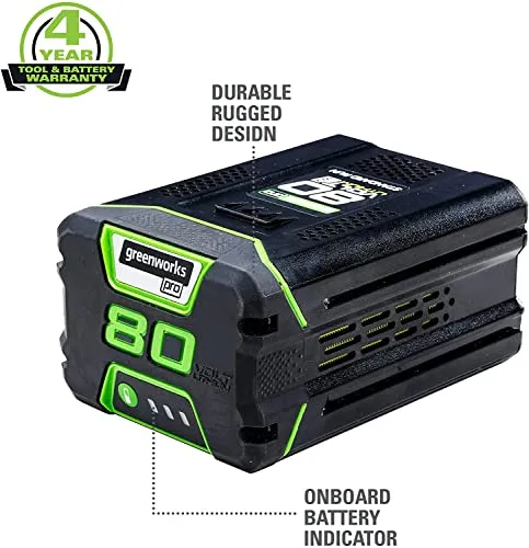 Greenworks PRO 80V 2.0Ah Lithium-Ion Battery (Genuine Greenworks Battery)