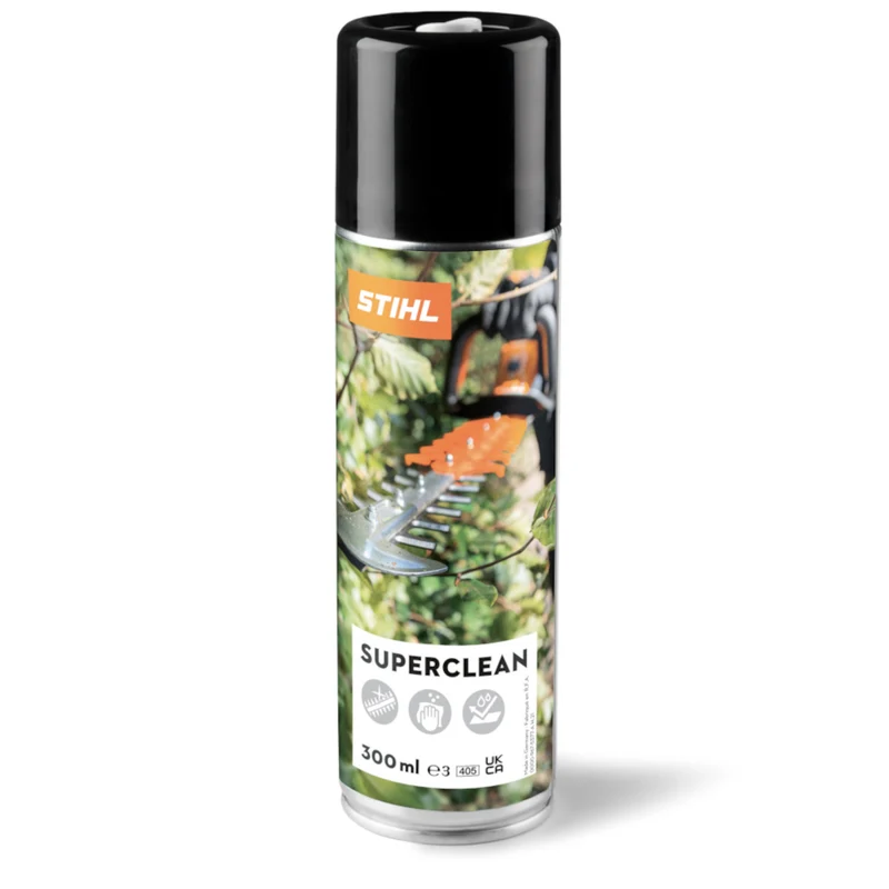 Spray 2 en 1 Dissolvant/Dérésinant pour taille-haies STIHL SUPERCLEAN