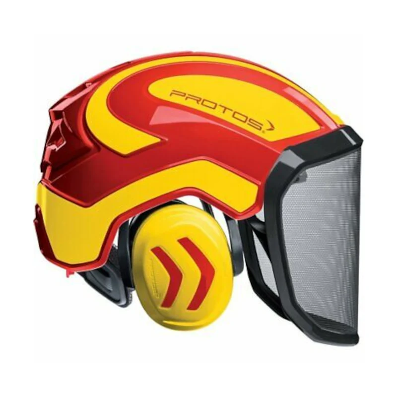Casque de sécurité PROTOS FOREST PFANNER 204002/F39 Rouge/Jaune
