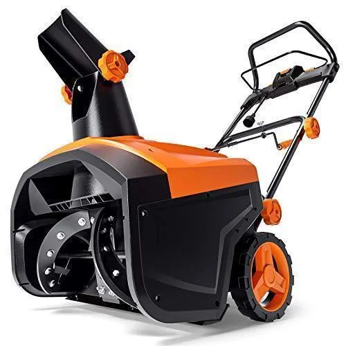 TACKLIFE Snow Blower, 15-Amp, Electric Snow Thrower, 20-in Working Width, 180°Chute Rotation, 30-FT Throwing Distance