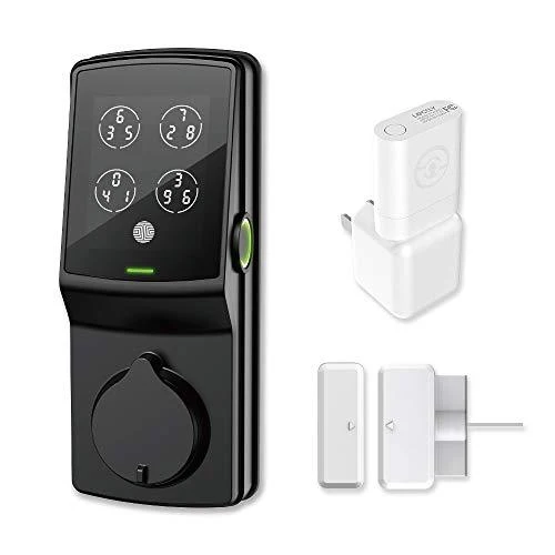 Lockly Secure Pro | Bluetooth Fingerprint WiFi Keyless Entry Smart Door Lock (PGD 728W) Patented Keypad | 3D Fingerprint Reader | iOS and Android Compatible (Dead Bolt, Matte Black)