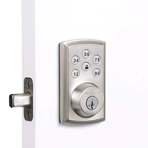 Kwikset 98880-004 SmartCode 888 Smart Lock Touchpad Electronic Deadbolt Door Lock with Z-Wave Plus Featuring SmartKey Security in Satin Nickel