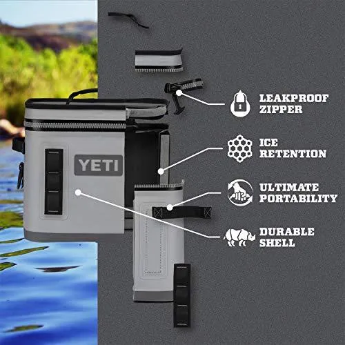 YETI Hopper Flip 8 Portable Cooler, Aquifer Blue