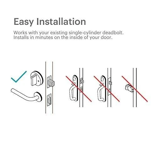 August Smart Lock Pro (3rd Gen) + Connect Hub - Zwave, HomeKit & Alexa Compatible - Silver