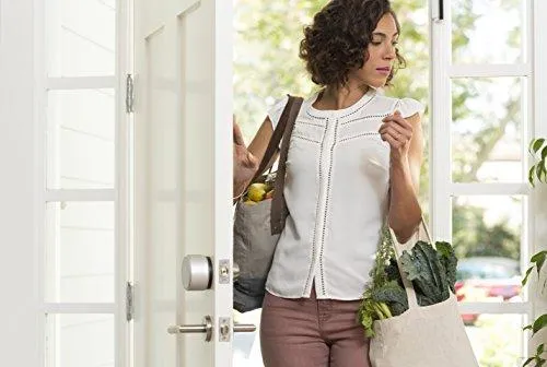 August Smart Lock Pro (3rd Gen) + Connect Hub - Zwave, HomeKit & Alexa Compatible - Silver
