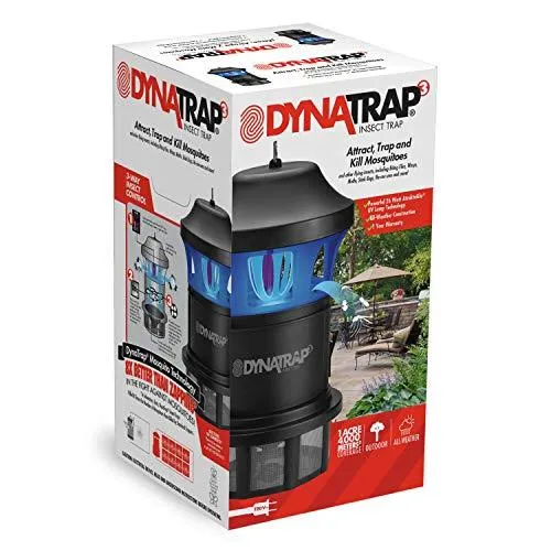 DynaTrap DT1775 1 Acre XL Mosquito and Insect Trap with AtraktaGlo Light - Black