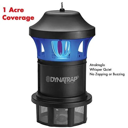 DynaTrap DT1775 1 Acre XL Mosquito and Insect Trap with AtraktaGlo Light - Black