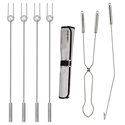 Solo Stove Roasting Sticks and Fire Pit Poker Fire Pit Accessories for Outdoor and RV Fire Pits