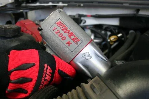NitroCat 1200-K 1/2-Inch Kevlar Composite Air Impact Wrench With Twin Clutch Mechanism